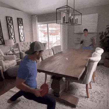 Playing Ping Pong Daniel Labelle GIF - Playing Ping Pong Daniel Labelle Table Tennis GIFs