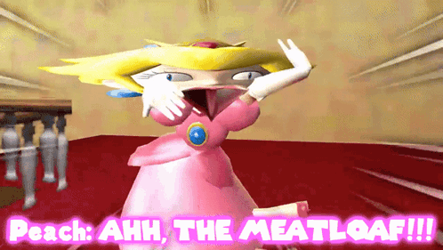 Smg4 Peach GIF - Smg4 Peach Ahh The Meatloaf GIFs