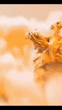 a close up of a painting of a bird flying in the sky