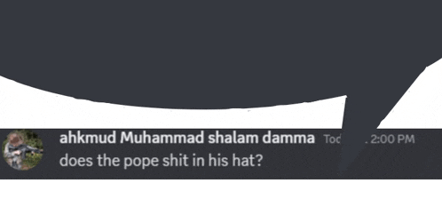 ahkmud muhammad shalat damma does the pope shit in his hat 2:00 pm