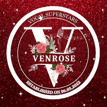 a logo for vocal superstars venrose established on 06 05 2022
