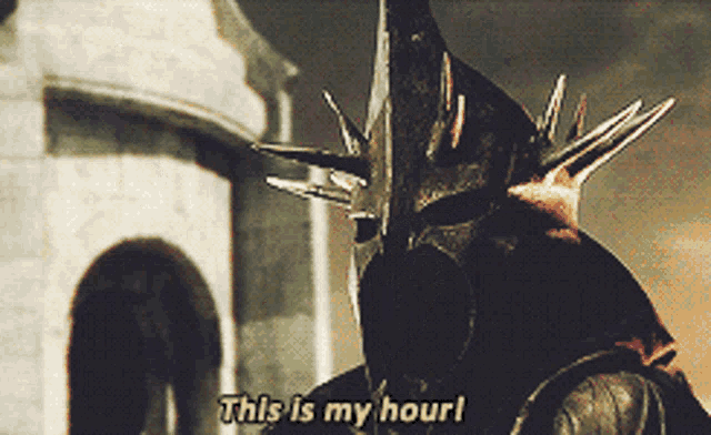 Witch King Lord Of The Rings GIF - Witch King Lord Of The Rings This Is My Hour GIFs