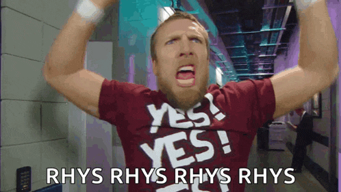 a man is wearing a shirt that says yes