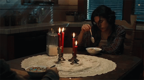 Eating Cereal Breakfast GIF - Eating Cereal Breakfast Tired GIFs