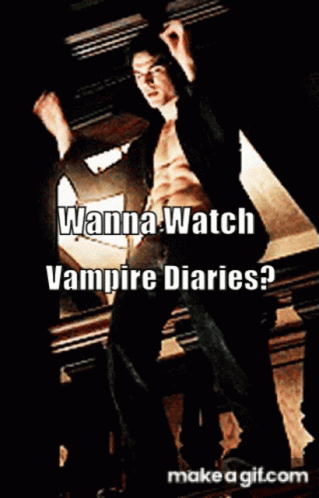 Vampire Diaries Wanna Watch GIF - Vampire Diaries Wanna Watch Damon Salvitore GIFs