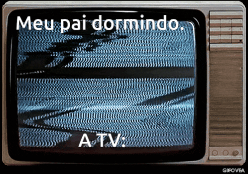 a tv screen that says meu pai dormindo atv