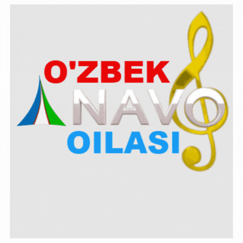 a logo for o'zbek navo oilasi go'zal ijro is shown