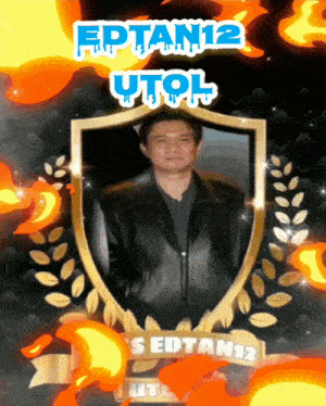 a picture of a man in a shield with the name edtan12 on it