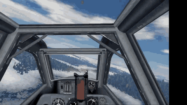 a cockpit of an airplane with a clock on the dashboard that says ' altitude '