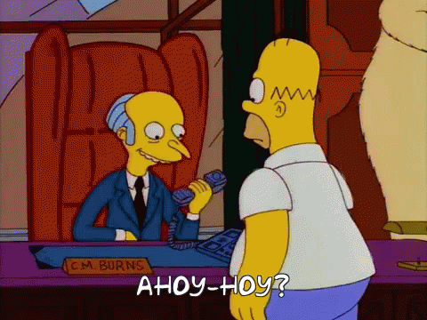 The Simpsons Ahoy Hoy GIF - The Simpsons Ahoy Hoy Me GIFs