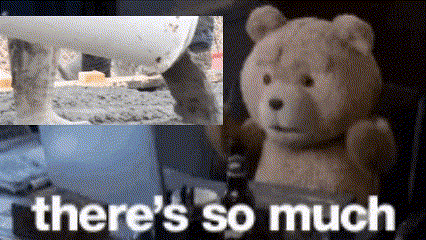 a teddy bear with the words there 's so much written below it