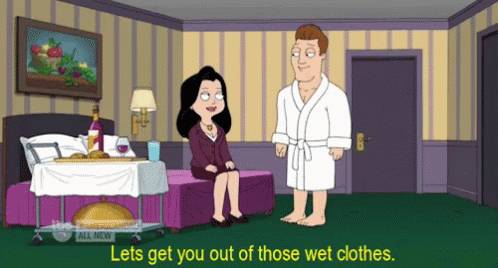 Straight 2 The Point GIF - Americandad Wetclothes Pickuplines GIFs