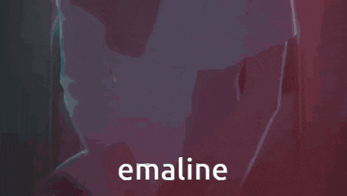 the word emaline that is on a cartoon
