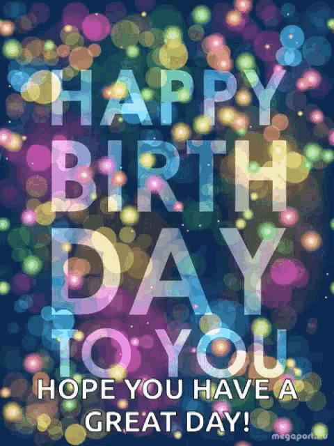 a birthday card that says happy birthday to you