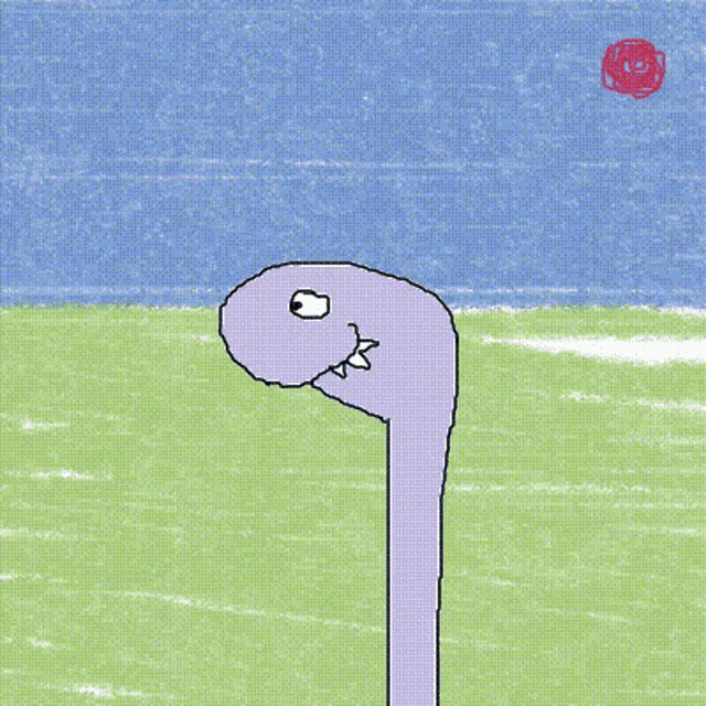 a cartoon drawing of a dinosaur with the words gm cryptosaurus written on it