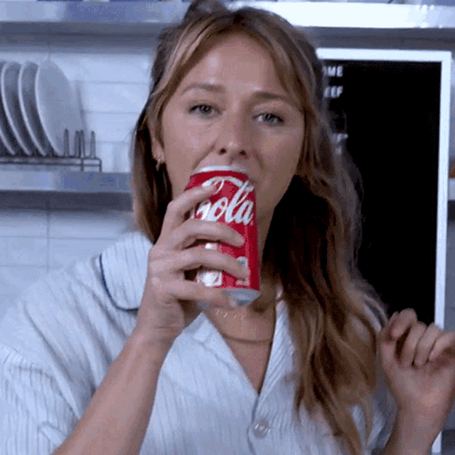 Drinking Soda Coco GIF - Drinking Soda Coco Matty Matheson GIFs