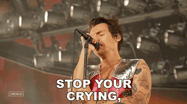 Stop Your Crying Baby Itll Be Alright GIF - Stop Your Crying Baby Itll Be Alright Harry Styles GIFs