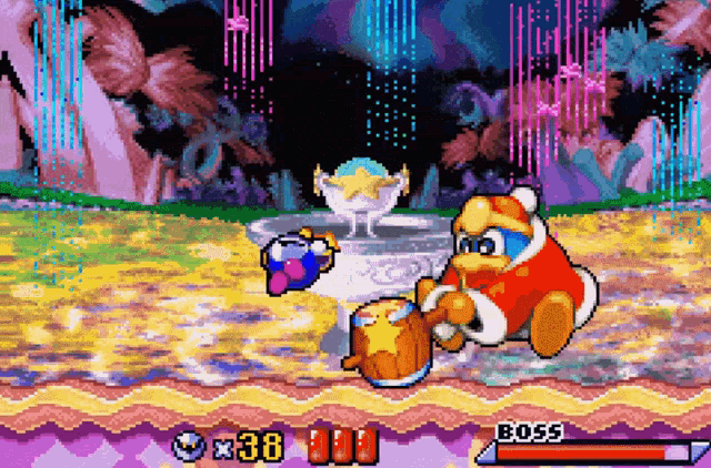 a video game with a character named daisy and the number 38 on the bottom