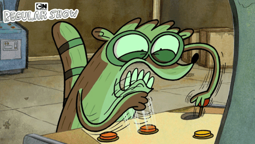 Playing Arcade Video Games Rigby GIF - Playing Arcade Video Games Rigby Regular Show GIFs