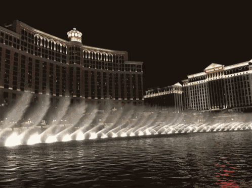 a large building with the word bellagio on the top of it