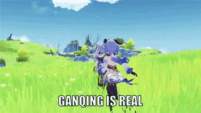 a video game character says ganqing is real