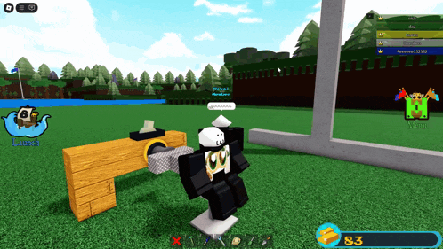 a screenshot of a video game with the number 83