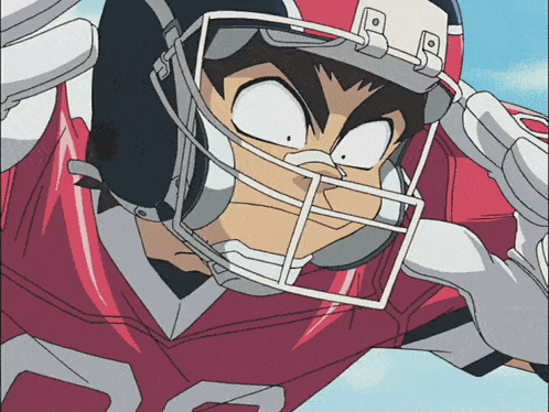a cartoon football player wearing a helmet with the number 20 on it