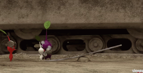 White Pikmin GIF - White Pikmin Launched GIFs