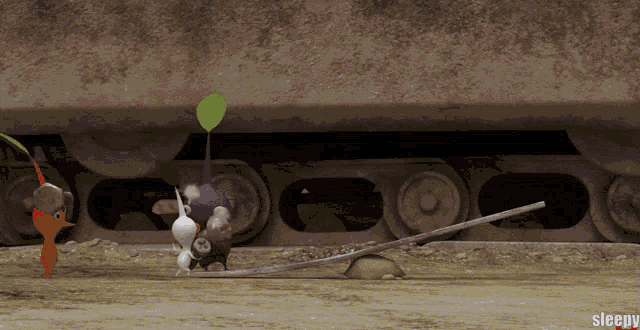 a video game scene with the word sleepy on the bottom right corner