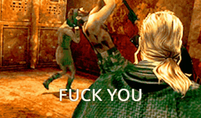 a screenshot of a video game with the words fuck you on it