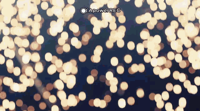 a blurred image of a power rec logo