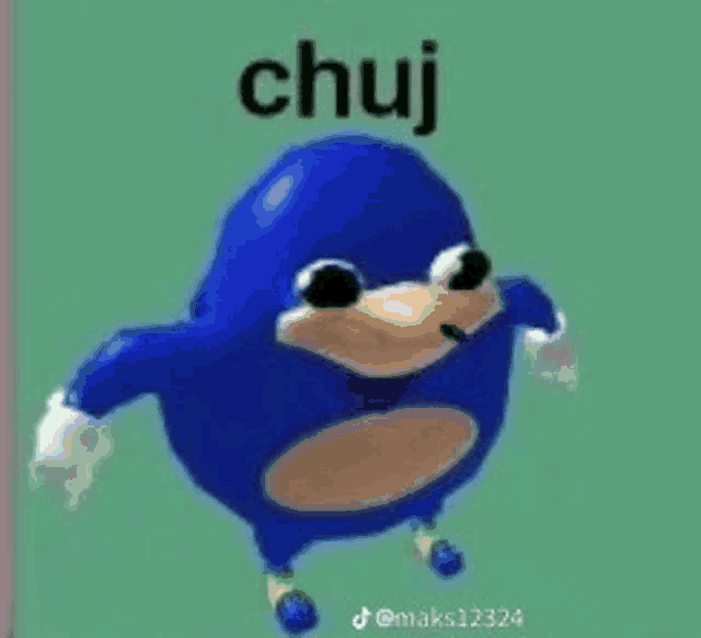 the knuckles from sonic the hedgehog is standing on a green background .