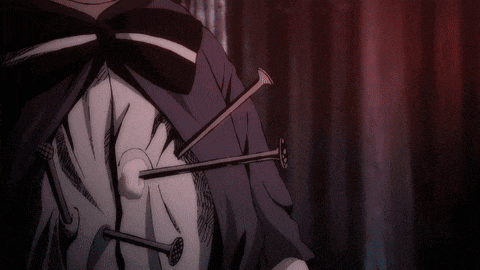 a person with nails sticking out of their body