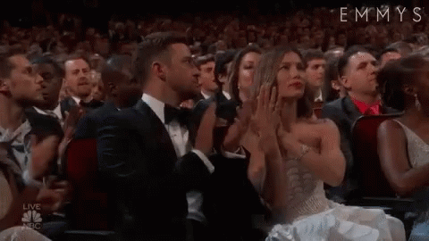 Justin Timberlake Jessica Biel GIF - Justin Timberlake Jessica Biel Emmys GIFs