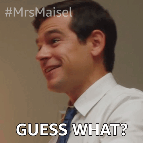 Guess What Mike Carr GIF - Guess What Mike Carr The Marvelous Mrs Maisel GIFs
