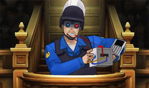 Ace Attorney Ted Tonate GIF