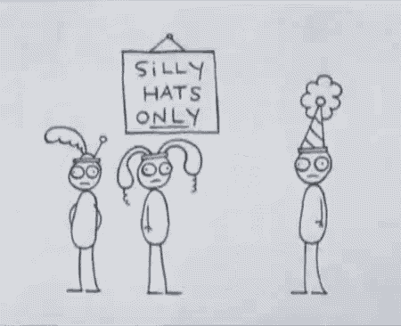 Silly Hats Only - Silly GIF - Silly GIFs