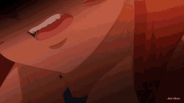 a close up of a person 's face with the word anime on the bottom left corner