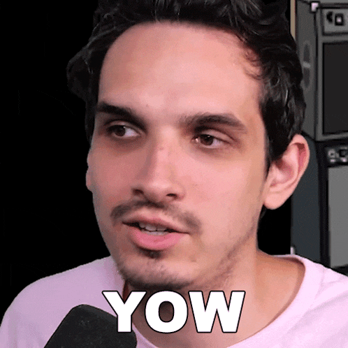 a close up of a man 's face with the word yow written on it