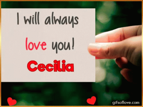 Yes I Will Always Love You GIF - Yes I Will Always Love You Cecilia GIFs