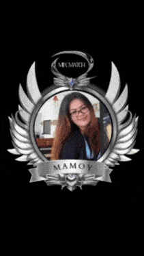 a picture of a woman with the name mamoy written on it