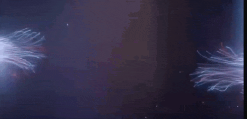 a bunch of lines are moving in the dark