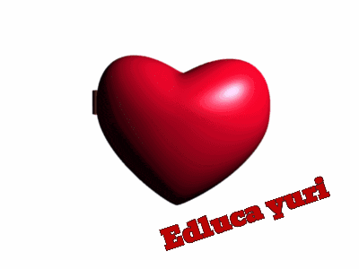 a picture of two hearts with the name ediluca yuri on it