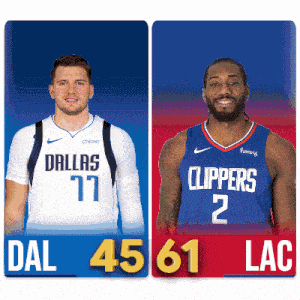 two basketball players from dallas and clippers are shown