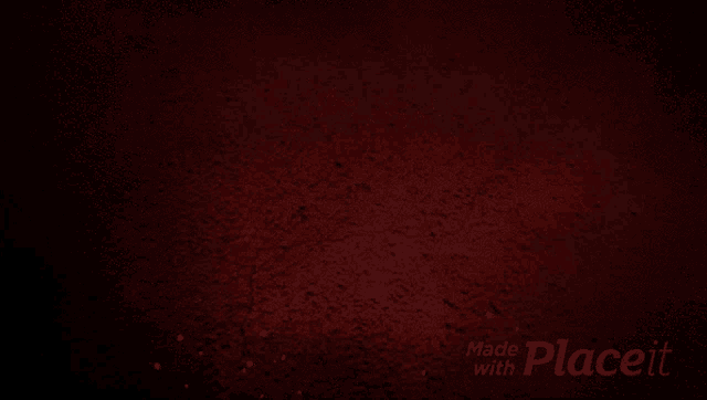 a red background that says made with placeit on it
