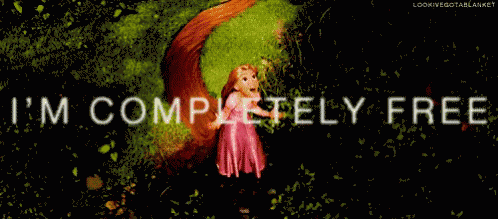 I'M Completely Free! GIF - Imcompletelyfree Tangled Rapunzel GIFs