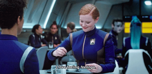 I Love Feeling Feelings Sylvia Tilly GIF - I Love Feeling Feelings Sylvia Tilly Star Trek Discovery GIFs