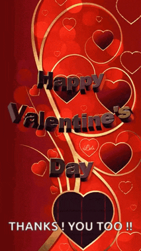 a valentine 's day greeting card with hearts and the words " happy valentine 's day "