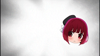 a cartoon girl with red hair and headphones on