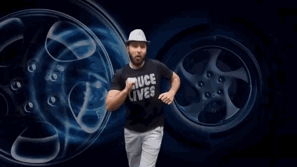 a poster for wheelhaus season premiere with a man in a hat